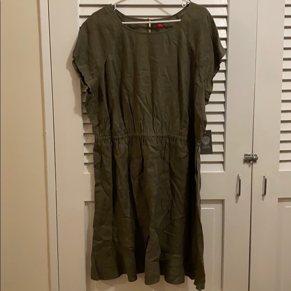 Vince Camuto Dresses & Skirts - Green linen Vince Camuto dress